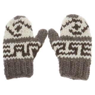 ウィンダンシー(WIND AND SEA)のWIND AND SEA ウィンダンシー Cowichan Mittens カウチン ミトン 手袋 ブラウン/ベージュ WDS-O-ATWK-24-Q4-AC-03(その他)