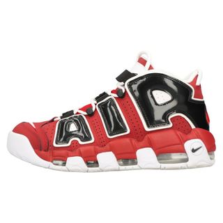 ナイキ(NIKE)のNIKE ナイキ AIR MORE UPTEMPO 96 エア モア アップテンポ モアテン ハイカットスニーカー レッド US9.5/27.5cm 921948-600(スニーカー)