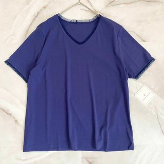 A13117 コットンファクトリー　バイオフライスチュール半袖プルオーバーQVC(Tシャツ(半袖/袖なし))