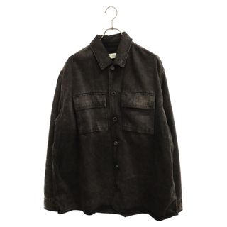 OFF-WHITE オフホワイト Arrow Oversize Denim Shirt アローオーバーサイズデニムシャツ バックプリント ブラック OMYD017R20E54020