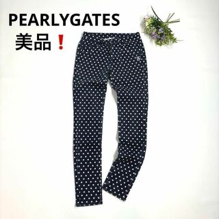 パーリーゲイツ(PEARLY GATES)のパーリーゲイツ　0/S ロングパンツ　星スター柄　総柄　ビンテージ加工(ウエア)