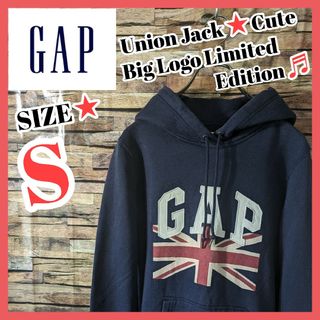 ギャップ(GAP)の【限定品】GAP★パーカー ユニオンジャック 裏起毛 S レディースおすすめ♬(パーカー)