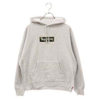 シュプリーム(Supreme)のSUPREME シュプリーム 23AW Box Logo Hooded Sweatshirt Ash grey camo ボックスロゴ プルオーバーパーカー フーディー グレー(パーカー)