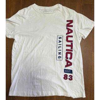 ノーティカ(NAUTICA)のNAUTICA ノーティカ　プリントTシャツ　半袖　USA ホワイト Mサイズ(Tシャツ/カットソー(半袖/袖なし))