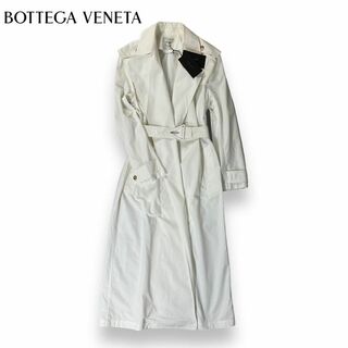 ボッテガヴェネタ(Bottega Veneta)の【未使用】ボッテガヴェネタ コットントレンチコート ホワイト 20年コレクション(スプリングコート)