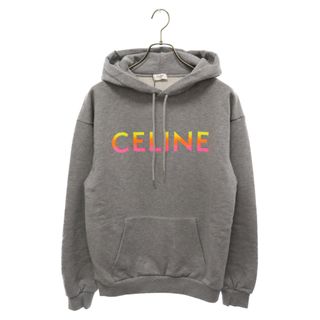 celine - CELINE セリーヌ 22AW Gradation Logo Pullover Parka 2Y753670Q グラデーションロゴ プルオーバースウェットパーカー グレー