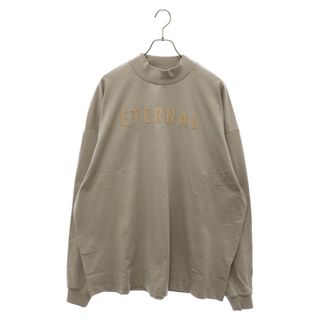 フィアオブゴッド(FEAR OF GOD)のFEAR OF GOD フィアオブゴッド ETERNAL COTTON LS T-SHIRT エターナルフェルトロゴ長袖Tシャツ ブラウン(Tシャツ/カットソー(七分/長袖))