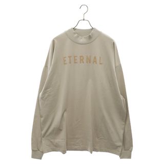 フィアオブゴッド(FEAR OF GOD)のFEAR OF GOD フィアオブゴッド ETERNAL COTTON LS T-SHIRT エターナルフェルトロゴ長袖Tシャツ ベージュ(Tシャツ/カットソー(七分/長袖))