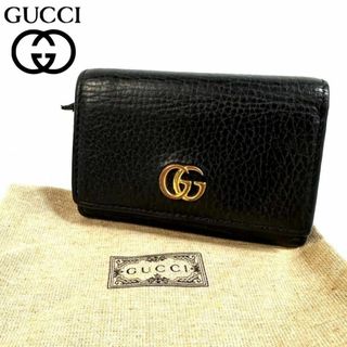 Gucci - 【美品】GUCCI GGマーモント 三つ折り財布 644407 イタリア製