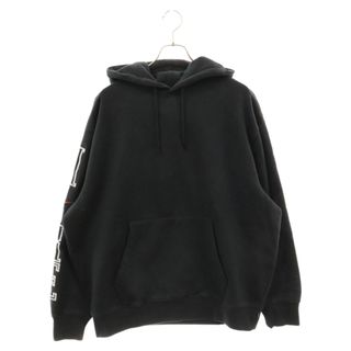 シュプリーム(Supreme)のSUPREME シュプリーム ×NIKE 24SS Hooded Sweatshirt ナイキ フーデッド スウェットシャツ 袖ロゴ刺繍 スウェットパーカー FQ0759-010 ブラック(パーカー)