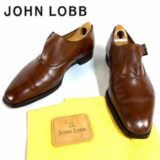 ジョンロブ(JOHN LOBB)の【希少品】ジョンロブ シングル モンクストラップ ブラウン 8E 8896(ドレス/ビジネス)