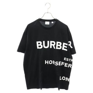 BURBERRY バーバリー 22SS HORSEFERRY PRINT TEE 8040694 ホースフェリーロゴプリント半袖Tシャツ カットソー ブラック