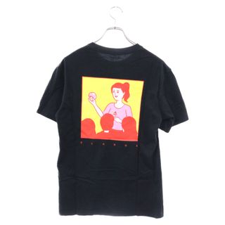 エクストララージ(XLARGE)のX-LARGE エクストララージ 18SS BRIEFING SS TEE ブリーフィング マッシュルーム刺繍 半袖Tシャツ カットソー ブラック(Tシャツ/カットソー(半袖/袖なし))