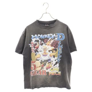 SAINT MICHAEL セントマイケル 23AW ONE PIECE S/S TEE×ワンピース ヴィンテージ加工ワンピースプリント半袖Tシャツ SM-A23-0000-C27 ブラック(Tシャツ/カットソー(半袖/袖なし))