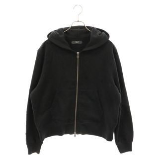 AMIRI アミリ 18SS SHOTGUN ZIP HOODIE ショットガンダメージ加工オーバーサイズフルジップパーカー ブラック