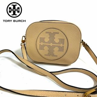 トリーバーチ(Tory Burch)の【新品同様】トリーバーチ レザー ミニクロスボディ ショルダーバッグ キャメル(ショルダーバッグ)