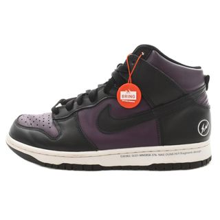 ナイキ(NIKE)のNIKE ナイキ ×FRAGMENT DUNK HIGH CITY PACK BEIJING DJ0382-600 フラグメント ダンクハイ シティパック 北京 ハイカットスニーカー US9/27CM ブラック/パープル(スニーカー)