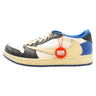 ナイキ(NIKE)のNIKE ナイキ ×TRAVIS SCOTT FRAGMENT DESIGN AIR JORDAN 1 LOW OG SP DM7866-140 トラヴィススコット フラグメント エアジョーダン1 ローカットスニーカー US10/28cm ブルー(スニーカー)