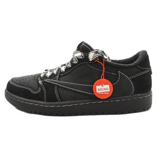 ナイキ(NIKE)のNIKE ナイキ ×TRAVIS SCOTT AIR JORDAN 1 LOW OG SP BLACK PHANTOM エアジョーダン1ブラックファントム ローカットスニーカー DM7866-001 ブラック US7.5/25.5cm(スニーカー)