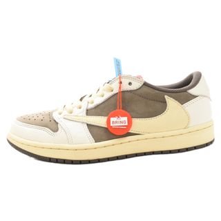 ナイキ(NIKE)のNIKE ナイキ ×TRAVIS SCOTT AIR JORDAN 1 LOW OG REVERSE MOCHA DM7866-162 トラヴィススコット エアジョーダン1 ローカットスニーカー リバースモカ ブラウン US9/27cm(スニーカー)