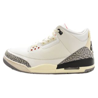 ナイキ(NIKE)のNIKE ナイキ AIR JORDAN 3 RETRO WHITE CEMENT REIMAGINED エアジョーダン3 レトロ ホワイトセメント リイマジンド ハイカットスニーカー ホワイト US10/28cm DN3707-100(スニーカー)