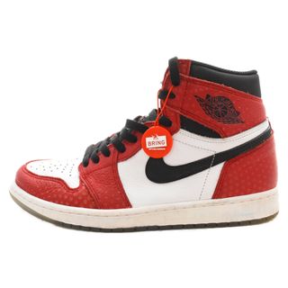 ナイキ(NIKE)のNIKE ナイキ AIR JORDAN 1 RETRO HIGH ORIGIN STORY 555088-602 エアジョーダン1 ハイカットスニーカー US10/28cm ホワイト/レッド(スニーカー)