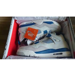 ナイキ(NIKE)のAIRJORDAN4 RETRO INDUSTRIAL BLUE 27cm(スニーカー)