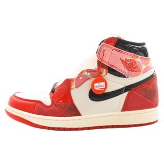 ナイキ(NIKE)のNIKE ナイキ ×SPIDER-MAN AIR JORDAN 1 RETRO HIGH OG×スパイダーマン エアジョーダン1 レトロ オリジナル ハイカットスニーカー レッド US9.5/27.5cm DV1748-601(スニーカー)