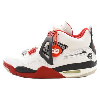 ナイキ(NIKE)のNIKE ナイキ Air Jordan 4 Retro Fire Red Mars Blackmon エアジョーダン4 ファイア レッド マーズ ブラックモン ローカットスニーカー ホワイト US8.5/26.5cm 308497-162(スニーカー)