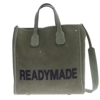 READY MADE レディメイド PEGGY BAG ペギー ロゴ刺繍 ショルダーバッグ ハンドバッグ カーキ RE-CO-KH-00-00-154