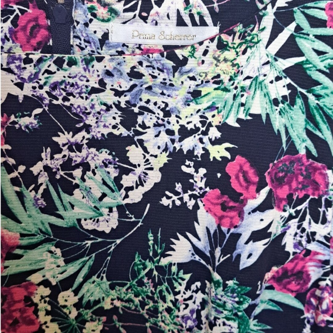 Prima Scherrer(プリマシェレル)のPrima Scherrer✨花柄ワンピース レディースのワンピース(ひざ丈ワンピース)の商品写真