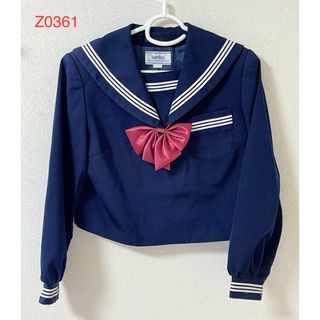 カンコー(KANKO)の冬セーラー服　上着　リボン　2点セット　白3本線(衣装)