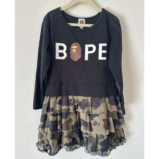 アベイシングエイプ(A BATHING APE)のBAPE KIDS キッズ　ワンピース　120㎝(ワンピース)