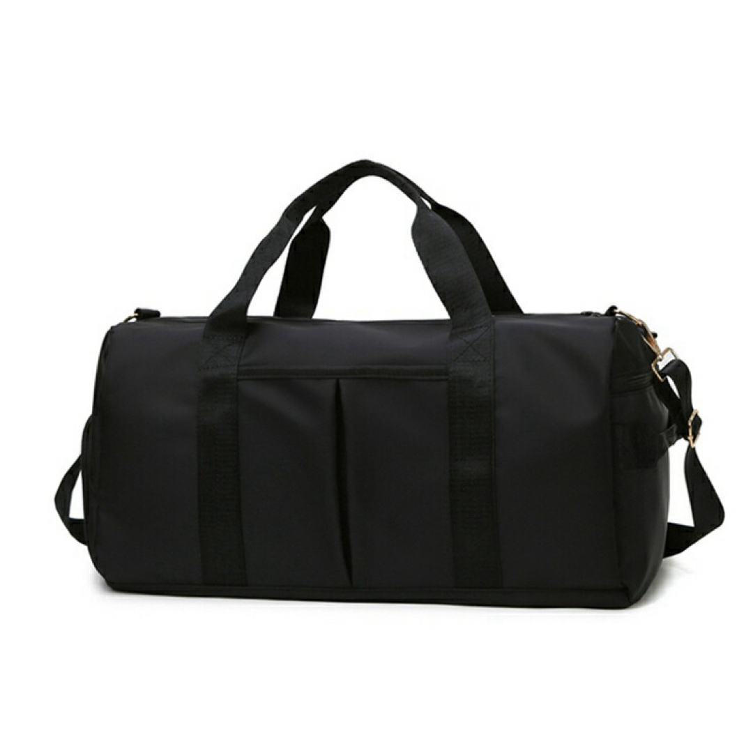 旅行バッグ　ボストンバッグ　トラベルバッグ　ブラック　黒 レディースのバッグ(ボストンバッグ)の商品写真