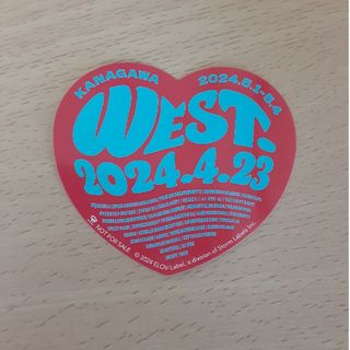 WEST． 会場限定 ステッカー 神奈川 横浜 1枚 WEST(アイドルグッズ)