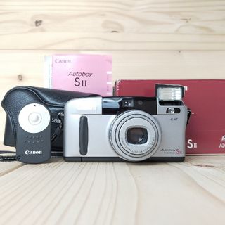 キヤノン(Canon)の★動作確認済、セット品★Canon キャノン Autoboy SII(フィルムカメラ)