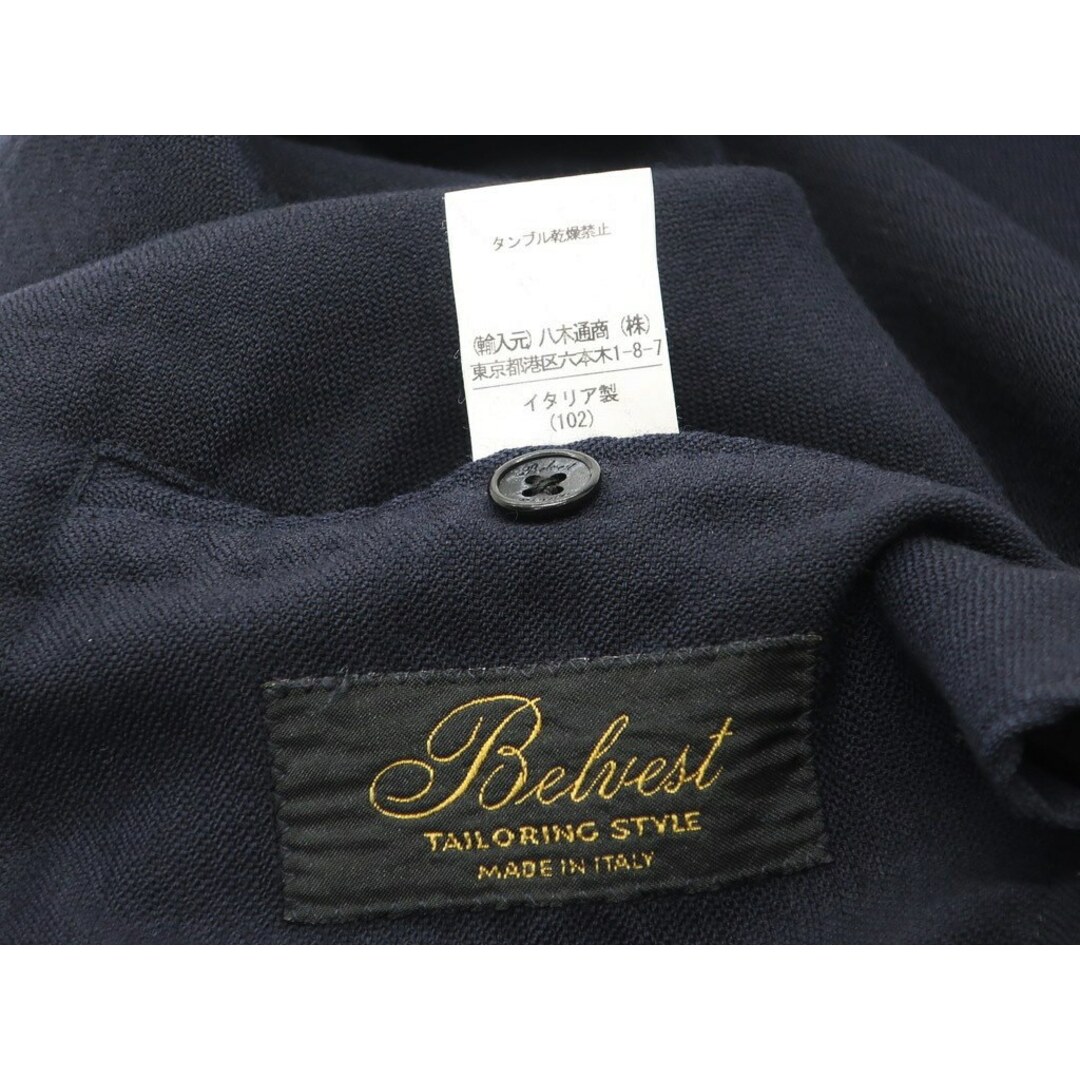 BELVEST(ベルベスト)の【中古】ベルベスト Belvest ウールポリエステル 3Bテーラードジャケット ネイビー【サイズ44】【メンズ】 メンズのジャケット/アウター(テーラードジャケット)の商品写真