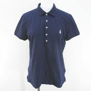 ポロラルフローレン(POLO RALPH LAUREN)のポロ ラルフローレン 半袖 ポロシャツ カットソー L 紺 ネイビー ストレッチ(ポロシャツ)