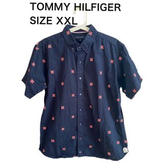 トミーヒルフィガー(TOMMY HILFIGER)のTOMMY HILFIGER トミーヒルフィガー 半袖ボタンダウン シャツXXL(シャツ)