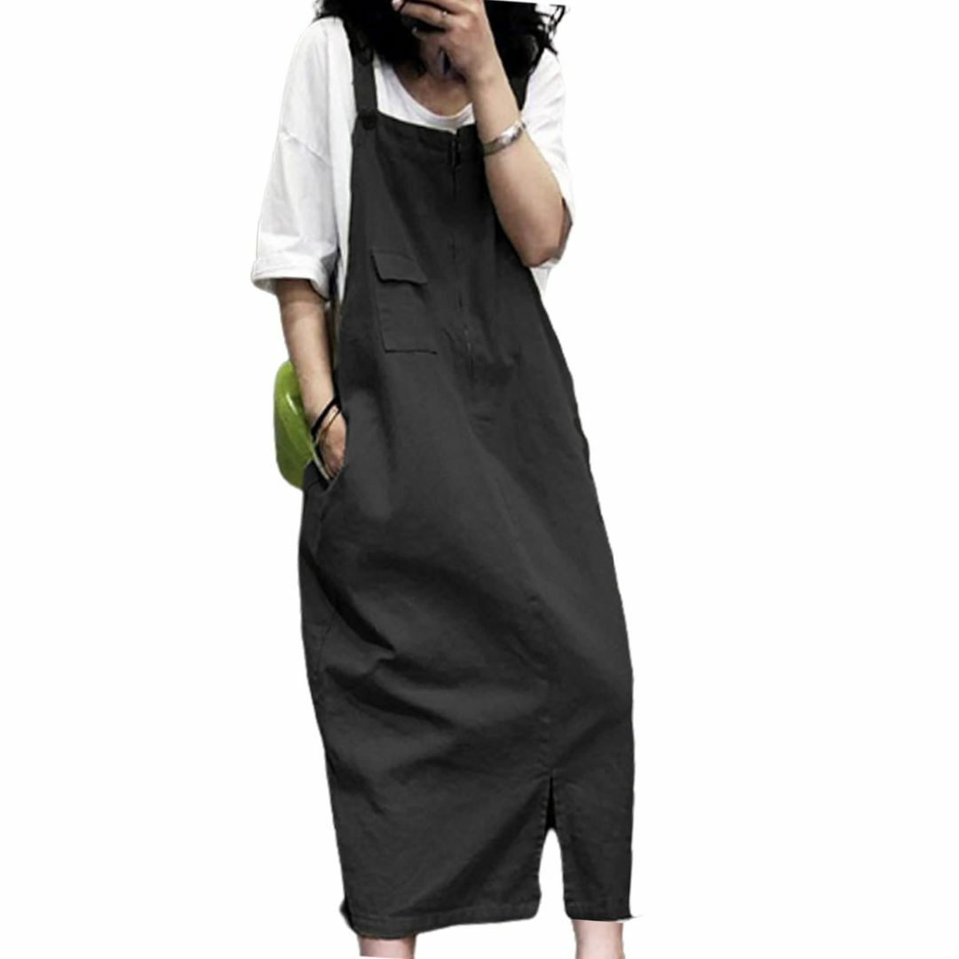 【色: ブラック】[MlleeSSeeldyTRC] サロペット ワンピース レ レディースのファッション小物(その他)の商品写真