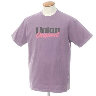 【中古】ユニオン UNION 2022年春夏 クルーネック 半袖Tシャツ パープル【サイズ2】【メンズ】(Tシャツ/カットソー(半袖/袖なし))