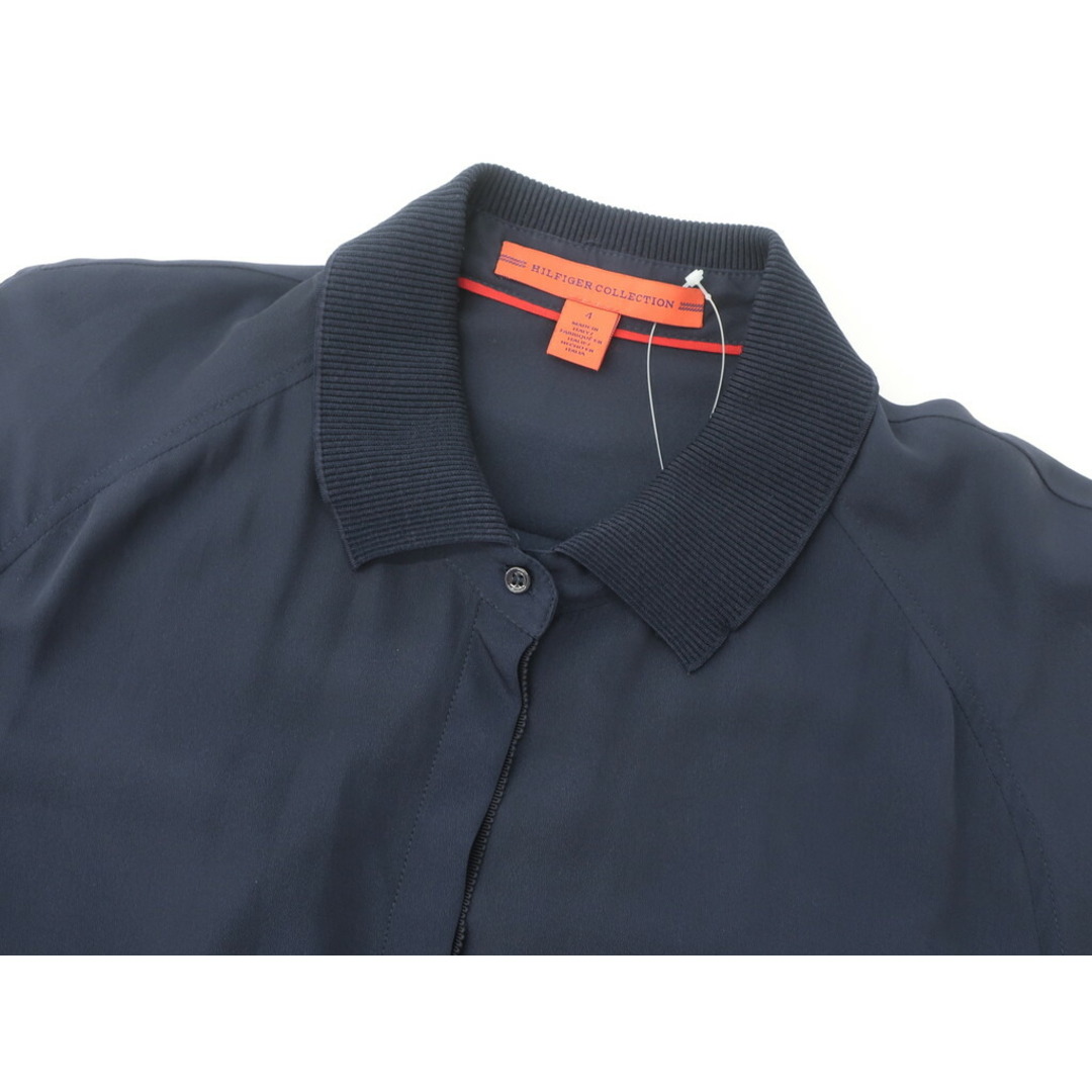 TOMMY HILFIGER(トミーヒルフィガー)の【中古】トミーヒルフィガー TOMMY HILFIGER ポリエステル シャツワンピース ネイビー系【サイズ4】【レディース】 レディースのワンピース(ひざ丈ワンピース)の商品写真