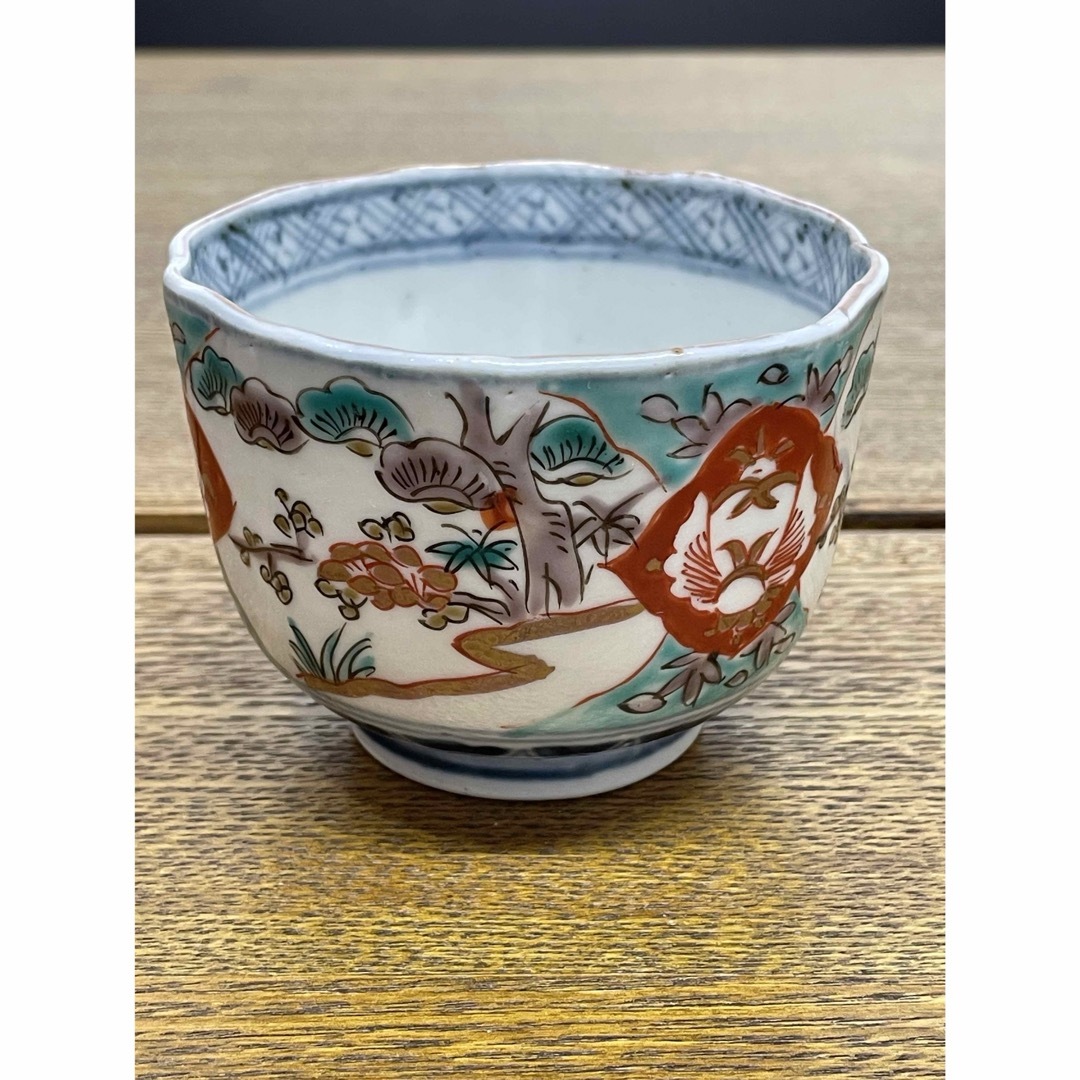 古伊万里　湯呑 蕎麦猪口　富貴長春 エンタメ/ホビーの美術品/アンティーク(陶芸)の商品写真