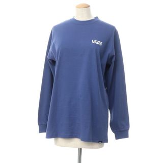 【中古】【未使用】バンズ VANS 長袖Tシャツ ブルー【サイズS】【レディース】