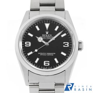 ロレックス(ROLEX)のロレックス エクスプローラーI 14270 ブラック オールトリチウム U番 メンズ 中古 腕時計(腕時計(アナログ))