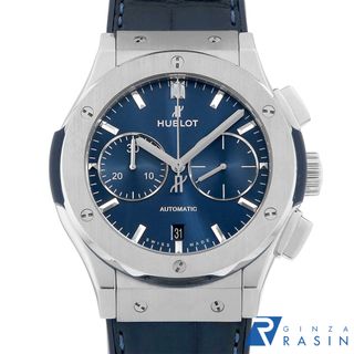 ウブロ(HUBLOT)のウブロ クラシックフュージョン クロノグラフ チタニウム ブルー 521.NX.7170.LR メンズ 中古 腕時計(腕時計(アナログ))