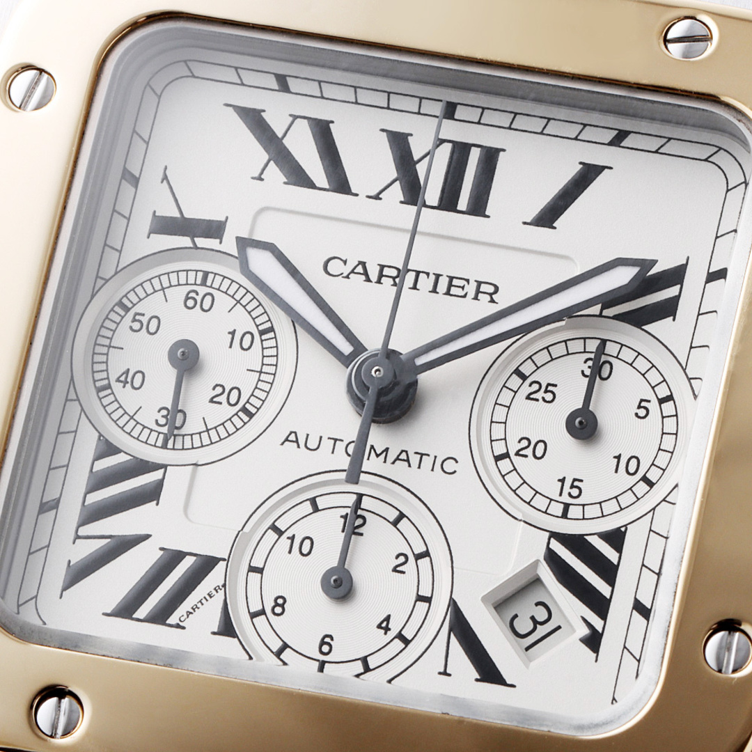 Cartier(カルティエ)のカルティエ サントス100 クロノグラフ XL W20091X7 メンズ 中古 腕時計 メンズの時計(腕時計(アナログ))の商品写真