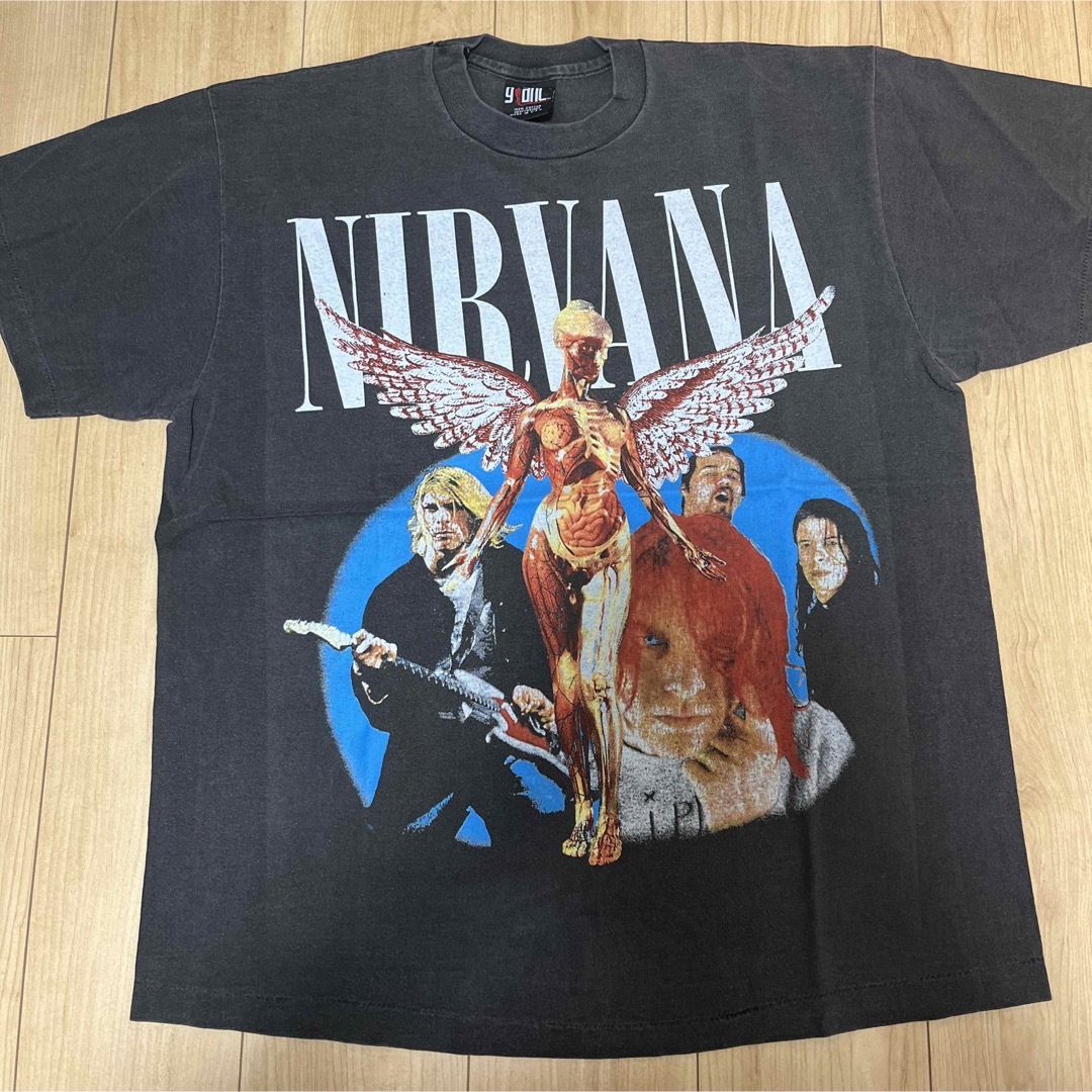 USA製 古着 ニルヴァーナ NIRVANA バンドTシャツ 黒 XL メンズのトップス(Tシャツ/カットソー(半袖/袖なし))の商品写真