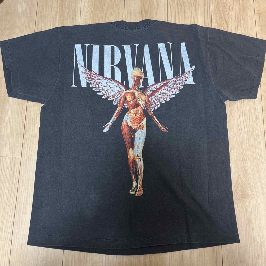 USA製 古着 ニルヴァーナ NIRVANA バンドTシャツ 黒 XL メンズのトップス(Tシャツ/カットソー(半袖/袖なし))の商品写真