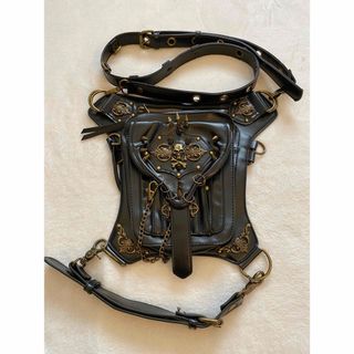 アーカイブ(Archive)の【極美品】00s  archive leather bag skull y2k(ショルダーバッグ)